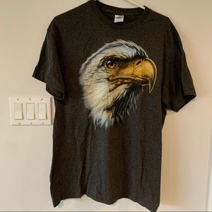 Eagle Head Mens Large graphic Shirt L Grey Delta Pro Weight Bird L